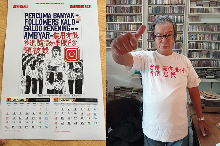 Seni Kanji: Dari pensiunan pabrik hingga menggarap commission work untuk Iwan Fals dan The Panturas.